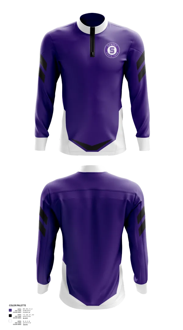 Quarter Zip Jacket, Sunset Dance Team, Spirit Store, Teamtime, Team time, sublimation, custom sports apparel, team uniforms, spirit wear, spiritwear, sports uniforms, custom shirts, team store, custom team store, fundraiser sports, apparel fundraiser