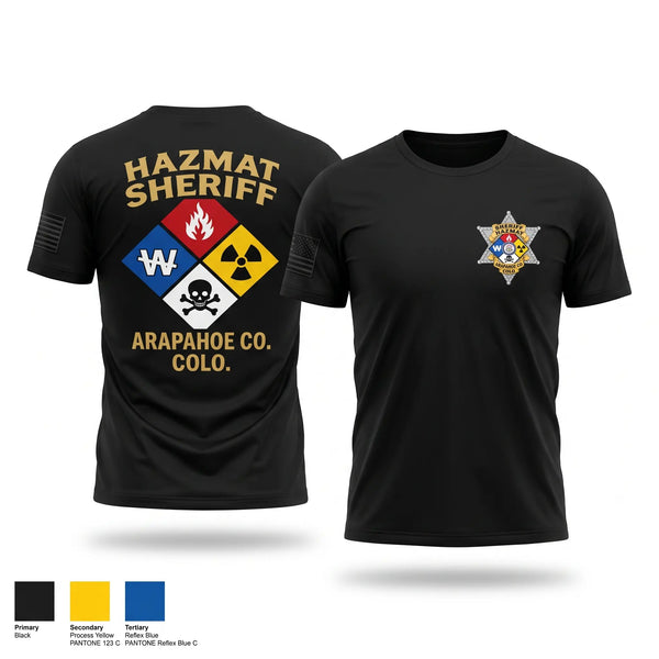 Short Sleeve Performance Shirt, Arapahoe County Sheriff HazMat, Police, Teamtime, Team time, sublimation, custom sports apparel, team uniforms, spirit wear, spiritwear, sports uniforms, custom shirts, team store, custom team store, fundraiser sports, apparel fundraiser