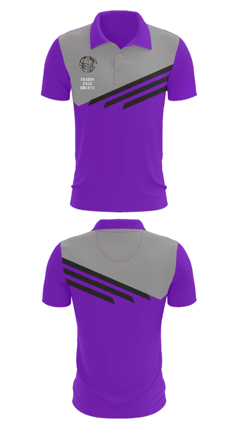 Short Sleeve Performance Polo, Shadow Hills Knights, Men's Basketball, Teamtime, Team time, sublimation, custom sports apparel, team uniforms, spirit wear, spiritwear, sports uniforms, custom shirts, team store, custom team store, fundraiser sports, apparel fundraiser
