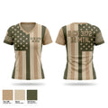 B CO 3-172 IN (MTN) Women's Short Sleeve V-neck Shirt - 1