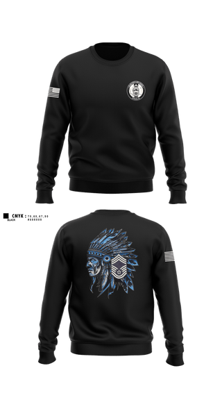 Crew Neck Sweatshirt, Fairchild AFB Chiefs, Air Force, Teamtime, Team time, sublimation, custom sports apparel, team uniforms, spirit wear, spiritwear, sports uniforms, custom shirts, team store, custom team store, fundraiser sports, apparel fundraiser