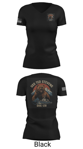 Womens Short Sleeve Vneck Shirt, TED STEVENS, , Teamtime, Team time, sublimation, custom sports apparel, team uniforms, spirit wear, spiritwear, sports uniforms, custom shirts, team store, custom team store, fundraiser sports, apparel fundraiser