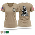 USPFO, MEARNG 33910531 Women's Short Sleeve V-neck Shirt - 1
