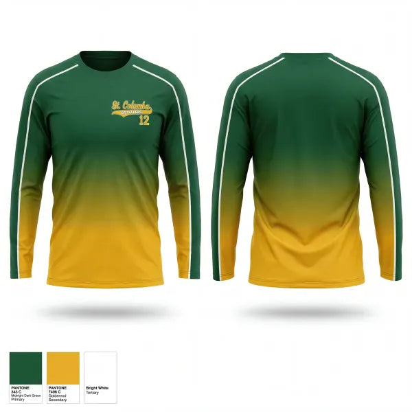 Long Sleeve Performance Shirt, Saint Columba Crusaders, Softball, Teamtime, Team time, sublimation, custom sports apparel, team uniforms, spirit wear, spiritwear, sports uniforms, custom shirts, team store, custom team store, fundraiser sports, apparel fundraiser
