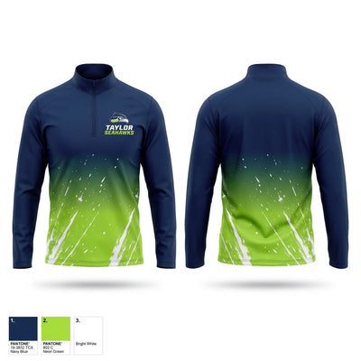 Taylor Seahawks Quarter Zip Jacket - 1