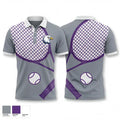 Albion Purple Eagles 96100388 Short Sleeve Performance Polo - 1