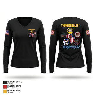 Womens Long Sleeve Vneck Shirt, IO J39, Army, Teamtime, Team time, sublimation, custom sports apparel, team uniforms, spirit wear, spiritwear, sports uniforms, custom shirts, team store, custom team store, fundraiser sports, apparel fundraiser