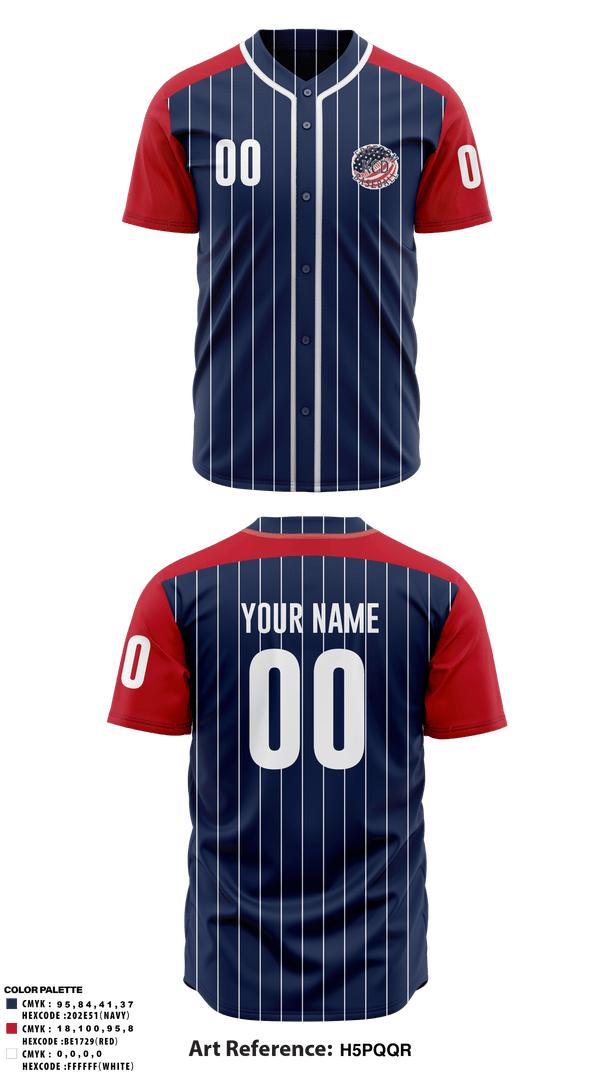 Full Button Baseball Jersey, KCD Freedom, Baseball, Teamtime, Team time, sublimation, custom sports apparel, team uniforms, spirit wear, spiritwear, sports uniforms, custom shirts, team store, custom team store, fundraiser sports, apparel fundraiser