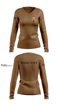 24th WMD-CST 32360190 Women's Long Sleeve V-neck Shirt - 4