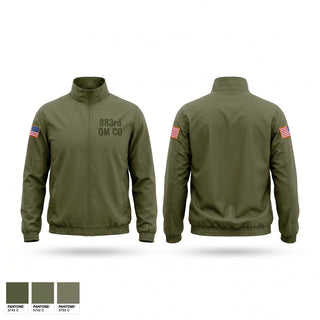 Windbreaker, 883rd QM CO, Army, Teamtime, Team time, sublimation, custom sports apparel, team uniforms, spirit wear, spiritwear, sports uniforms, custom shirts, team store, custom team store, fundraiser sports, apparel fundraiser
