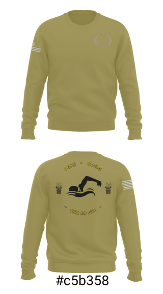 Crew Neck Sweatshirt, Delphi Community High School Swimming, Swimming, Teamtime, Team time, sublimation, custom sports apparel, team uniforms, spirit wear, spiritwear, sports uniforms, custom shirts, team store, custom team store, fundraiser sports, apparel fundraiser