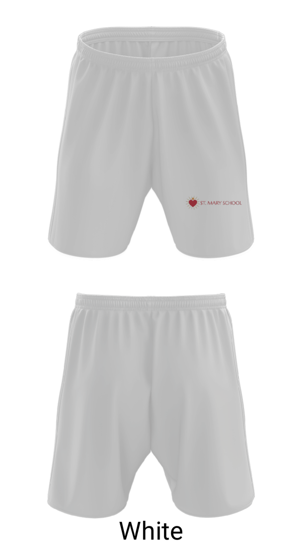 Athletic Shorts With Pockets, St Mary's School, Spirit Store, Teamtime, Team time, sublimation, custom sports apparel, team uniforms, spirit wear, spiritwear, sports uniforms, custom shirts, team store, custom team store, fundraiser sports, apparel fundraiser