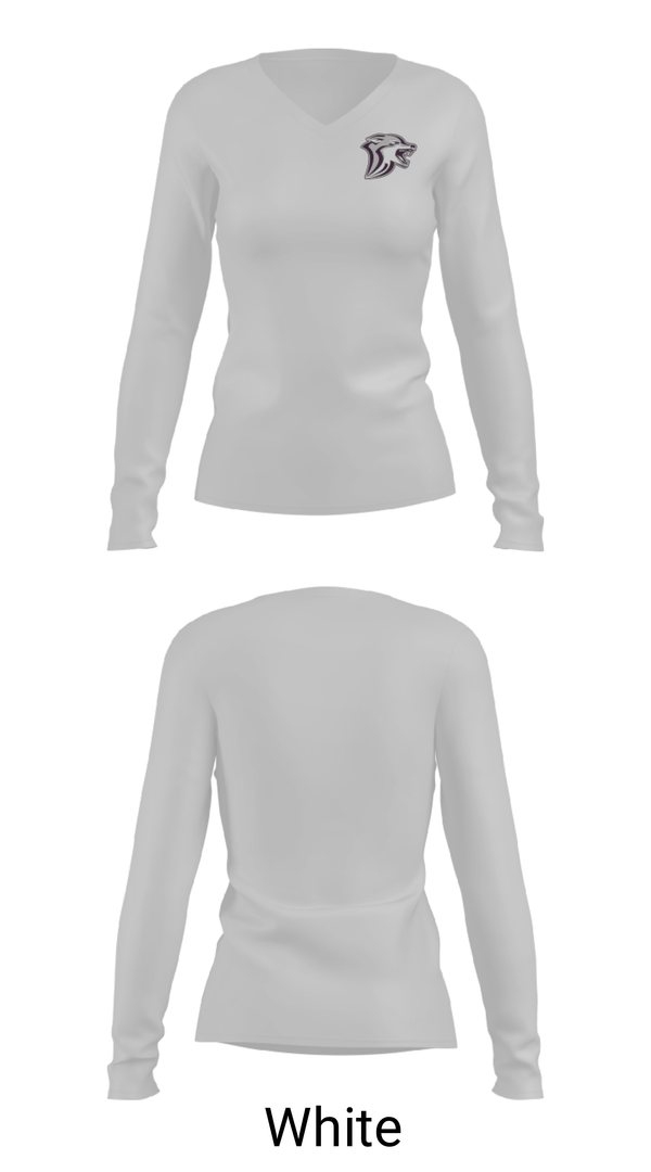 Women's Long Sleeve Vneck Shirt, Heritage High School Swimming, Swimming, Teamtime, Team time, sublimation, custom sports apparel, team uniforms, spirit wear, spiritwear, sports uniforms, custom shirts, team store, custom team store, fundraiser sports, apparel fundraiser