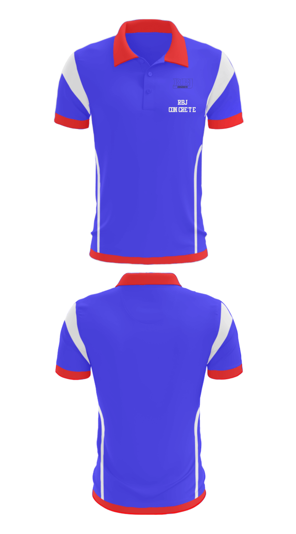 Short Sleeve Performance Polo, RBJ Concrete, , Teamtime, Team time, sublimation, custom sports apparel, team uniforms, spirit wear, spiritwear, sports uniforms, custom shirts, team store, custom team store, fundraiser sports, apparel fundraiser