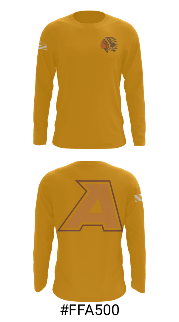 Long Sleeve Performance Shirt, Agawam Junior High School, Spirit Store, Teamtime, Team time, sublimation, custom sports apparel, team uniforms, spirit wear, spiritwear, sports uniforms, custom shirts, team store, custom team store, fundraiser sports, apparel fundraiser