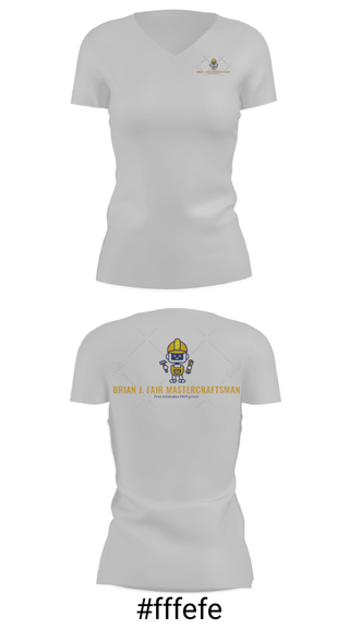 Women's Short Sleeve Vneck Shirt, Brian J Fair Master Craftsman, , Teamtime, Team time, sublimation, custom sports apparel, team uniforms, spirit wear, spiritwear, sports uniforms, custom shirts, team store, custom team store, fundraiser sports, apparel fundraiser
