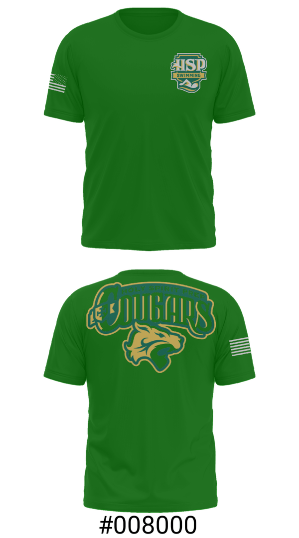 Short Sleeve Performance Shirt, Holy Spirit Preparatory Upper School Swimming, Swimming, Teamtime, Team time, sublimation, custom sports apparel, team uniforms, spirit wear, spiritwear, sports uniforms, custom shirts, team store, custom team store, fundraiser sports, apparel fundraiser