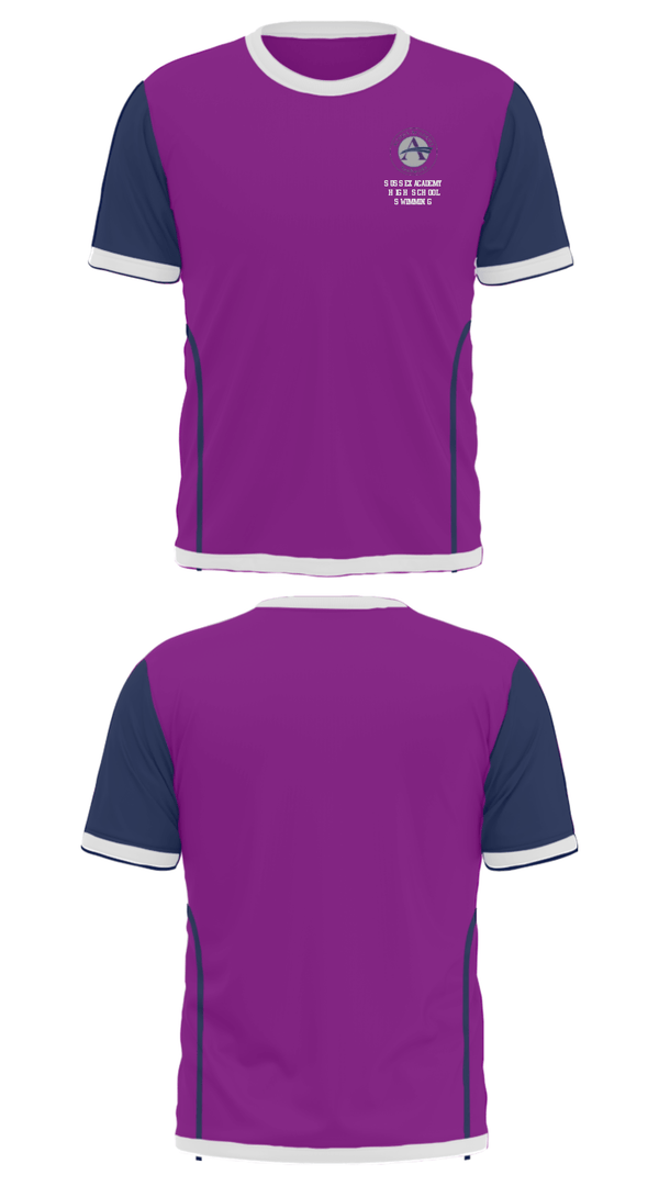 Short Sleeve Performance Shirt, Sussex Academy High School Swimming, Swimming, Teamtime, Team time, sublimation, custom sports apparel, team uniforms, spirit wear, spiritwear, sports uniforms, custom shirts, team store, custom team store, fundraiser sports, apparel fundraiser
