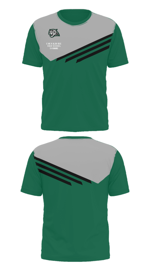 Short Sleeve Performance Shirt, Emerald Ridge High School Swimming, Swimming, Teamtime, Team time, sublimation, custom sports apparel, team uniforms, spirit wear, spiritwear, sports uniforms, custom shirts, team store, custom team store, fundraiser sports, apparel fundraiser