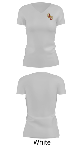 Women's Short Sleeve Vneck Shirt, Garrard County High School Bowling, Bowling, Teamtime, Team time, sublimation, custom sports apparel, team uniforms, spirit wear, spiritwear, sports uniforms, custom shirts, team store, custom team store, fundraiser sports, apparel fundraiser