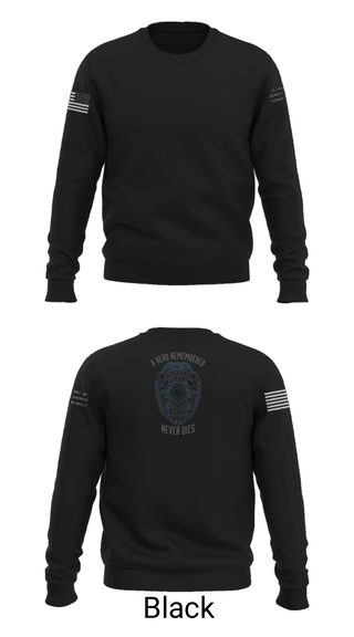 Crew Neck Sweatshirt, 2023-B BRC, Police, Teamtime, Team time, sublimation, custom sports apparel, team uniforms, spirit wear, spiritwear, sports uniforms, custom shirts, team store, custom team store, fundraiser sports, apparel fundraiser