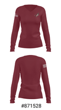Kittitas Middle School Wrestling 91304160 Women's Long Sleeve V-neck Shirt - 20