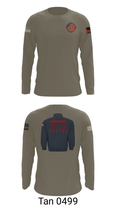 Jasper County Fire Rescue 11474467 Long Sleeve Performance Shirt - 34