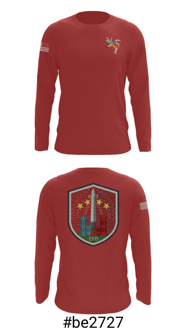 Long Sleeve Performance Shirt, 673 EFD Vs. 134 FEST, Army, Teamtime, Team time, sublimation, custom sports apparel, team uniforms, spirit wear, spiritwear, sports uniforms, custom shirts, team store, custom team store, fundraiser sports, apparel fundraiser