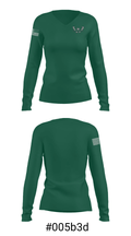 Woodland High School 16515476 Women's Long Sleeve V-neck Shirt - 20