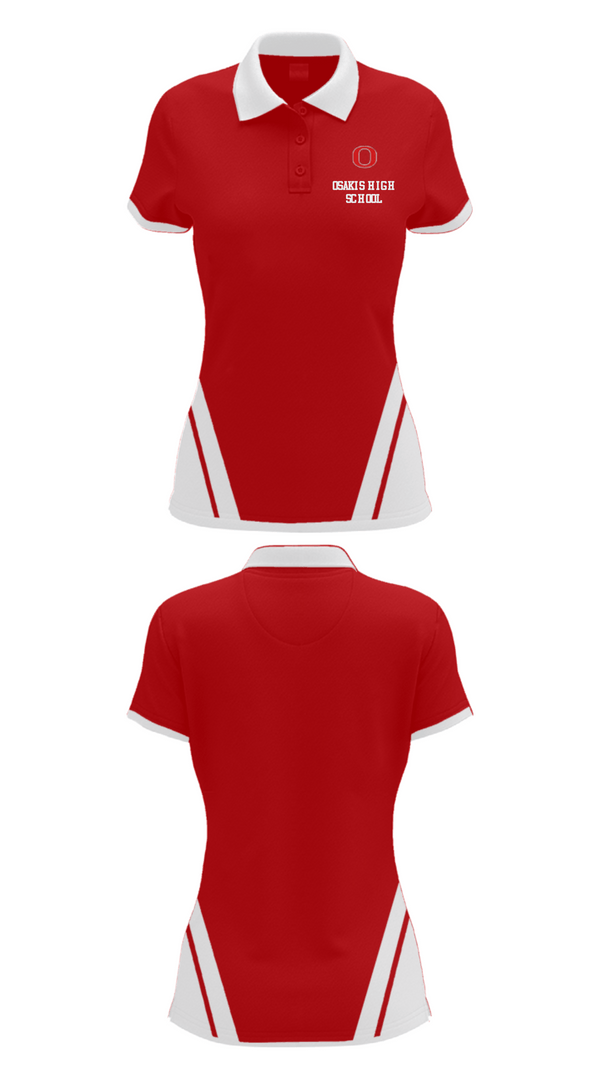 Women's Short Sleeve Performance Polo, Osakis High School, Spirit Store, Teamtime, Team time, sublimation, custom sports apparel, team uniforms, spirit wear, spiritwear, sports uniforms, custom shirts, team store, custom team store, fundraiser sports, apparel fundraiser