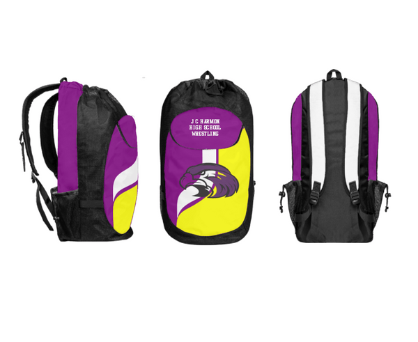 Gear Bag, J C Harmon High School Wrestling, Wrestling, Teamtime, Team time, sublimation, custom sports apparel, team uniforms, spirit wear, spiritwear, sports uniforms, custom shirts, team store, custom team store, fundraiser sports, apparel fundraiser