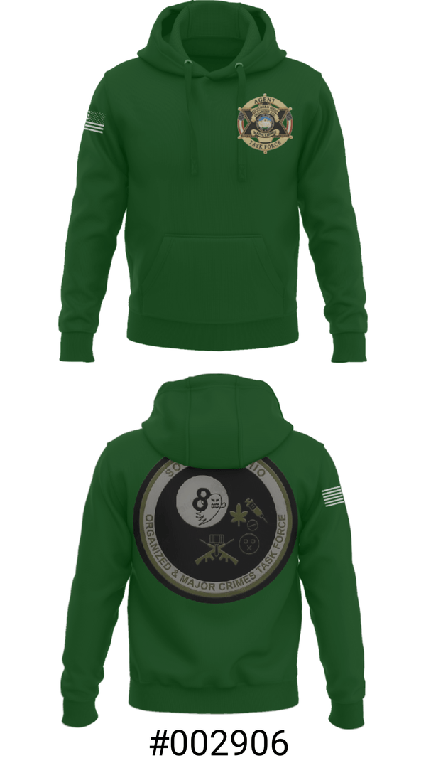 Hoodie, Southern Ohio Organized and Major Crimes Task Force, Police, Teamtime, Team time, sublimation, custom sports apparel, team uniforms, spirit wear, spiritwear, sports uniforms, custom shirts, team store, custom team store, fundraiser sports, apparel fundraiser