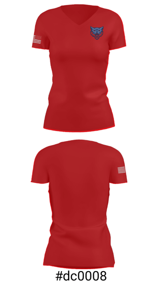Women's Short Sleeve Vneck Shirt, Hazen Union School, Spirit Store, Teamtime, Team time, sublimation, custom sports apparel, team uniforms, spirit wear, spiritwear, sports uniforms, custom shirts, team store, custom team store, fundraiser sports, apparel fundraiser