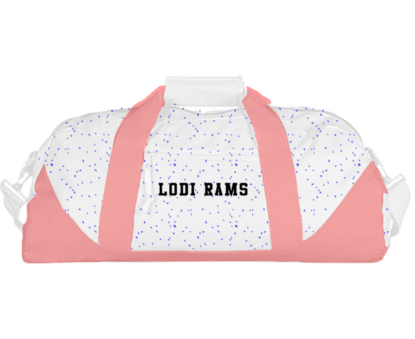 Duffle Bag, Lodi Rams, Men's Basketball, Teamtime, Team time, sublimation, custom sports apparel, team uniforms, spirit wear, spiritwear, sports uniforms, custom shirts, team store, custom team store, fundraiser sports, apparel fundraiser