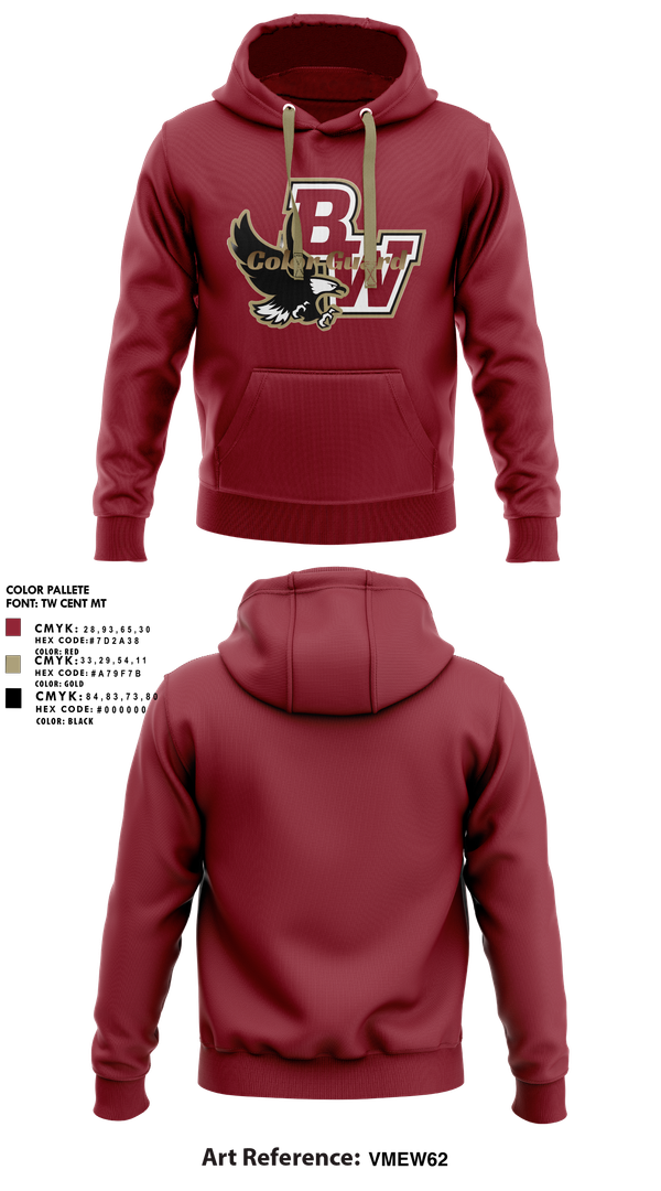 Hoodie, Bishop Watterson Color Guard, Spirit Store, Teamtime, Team time, sublimation, custom sports apparel, team uniforms, spirit wear, spiritwear, sports uniforms, custom shirts, team store, custom team store, fundraiser sports, apparel fundraiser