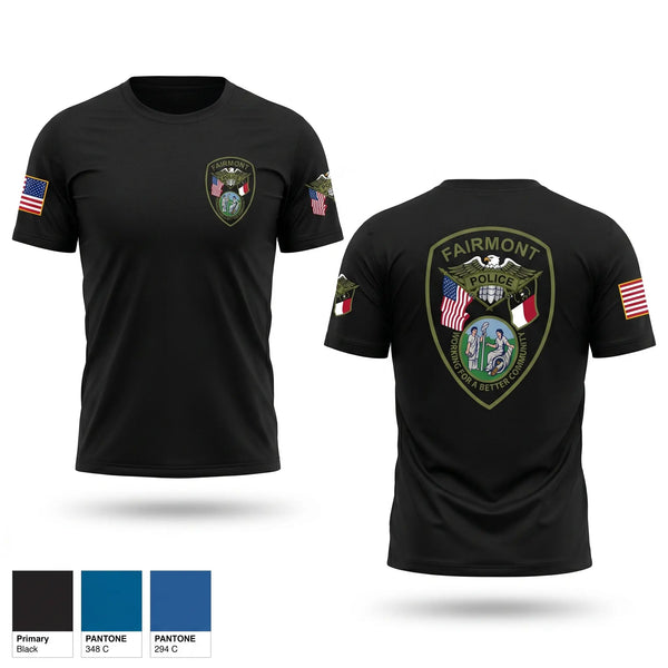 Short Sleeve Performance Shirt, Fairmont Police Department, Police, Teamtime, Team time, sublimation, custom sports apparel, team uniforms, spirit wear, spiritwear, sports uniforms, custom shirts, team store, custom team store, fundraiser sports, apparel fundraiser