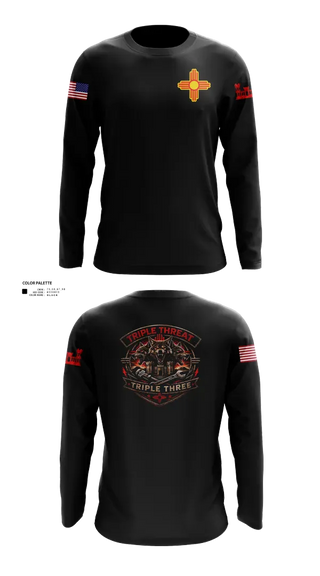 Long Sleeve Performance Shirt, 333rd Triple Threat 2, Army, Teamtime, Team time, sublimation, custom sports apparel, team uniforms, spirit wear, spiritwear, sports uniforms, custom shirts, team store, custom team store, fundraiser sports, apparel fundraiser