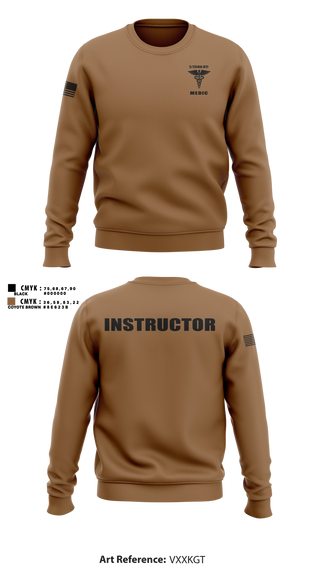 Crew Neck Sweatshirt, 2/254 RTI, Army, Teamtime, Team time, sublimation, custom sports apparel, team uniforms, spirit wear, spiritwear, sports uniforms, custom shirts, team store, custom team store, fundraiser sports, apparel fundraiser