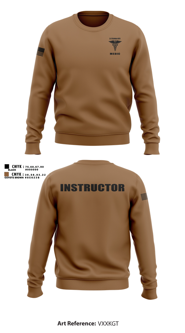 Crew Neck Sweatshirt, 2/254 RTI, Army, Teamtime, Team time, sublimation, custom sports apparel, team uniforms, spirit wear, spiritwear, sports uniforms, custom shirts, team store, custom team store, fundraiser sports, apparel fundraiser