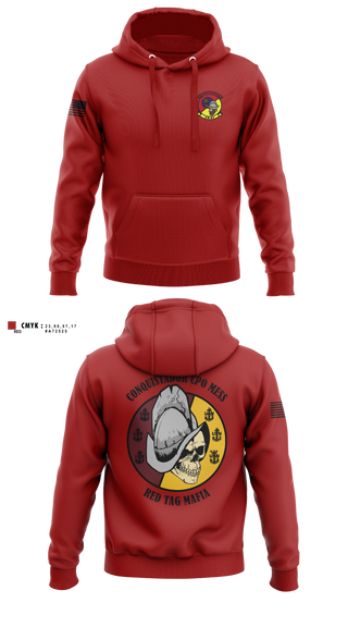 Hoodie, VR-57 CHIEFS MESS, Navy, Teamtime, Team time, sublimation, custom sports apparel, team uniforms, spirit wear, spiritwear, sports uniforms, custom shirts, team store, custom team store, fundraiser sports, apparel fundraiser