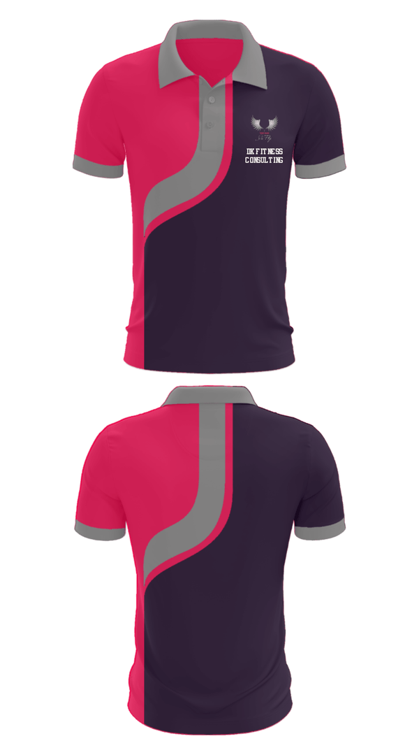 Short Sleeve Performance Polo, DK Fitness Consulting, , Teamtime, Team time, sublimation, custom sports apparel, team uniforms, spirit wear, spiritwear, sports uniforms, custom shirts, team store, custom team store, fundraiser sports, apparel fundraiser