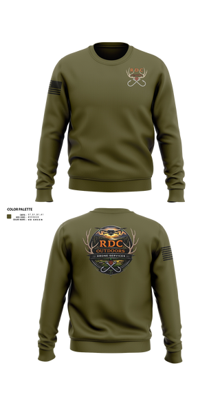 Crew Neck Sweatshirt, RDC Outdoors, Police, Teamtime, Team time, sublimation, custom sports apparel, team uniforms, spirit wear, spiritwear, sports uniforms, custom shirts, team store, custom team store, fundraiser sports, apparel fundraiser