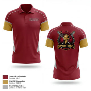 Short Sleeve Performance Polo, Mid TN Spartans, Baseball, Teamtime, Team time, sublimation, custom sports apparel, team uniforms, spirit wear, spiritwear, sports uniforms, custom shirts, team store, custom team store, fundraiser sports, apparel fundraiser