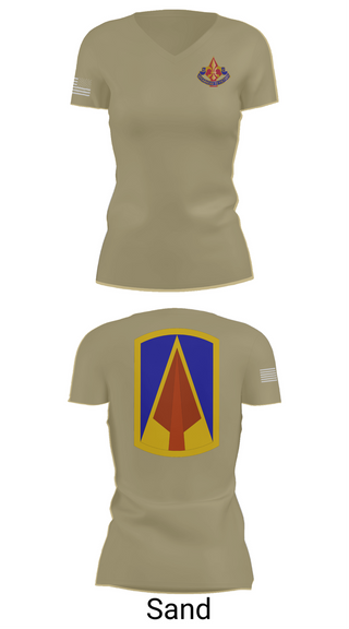 Womens Short Sleeve Vneck Shirt, 177th AR BDE, , Teamtime, Team time, sublimation, custom sports apparel, team uniforms, spirit wear, spiritwear, sports uniforms, custom shirts, team store, custom team store, fundraiser sports, apparel fundraiser