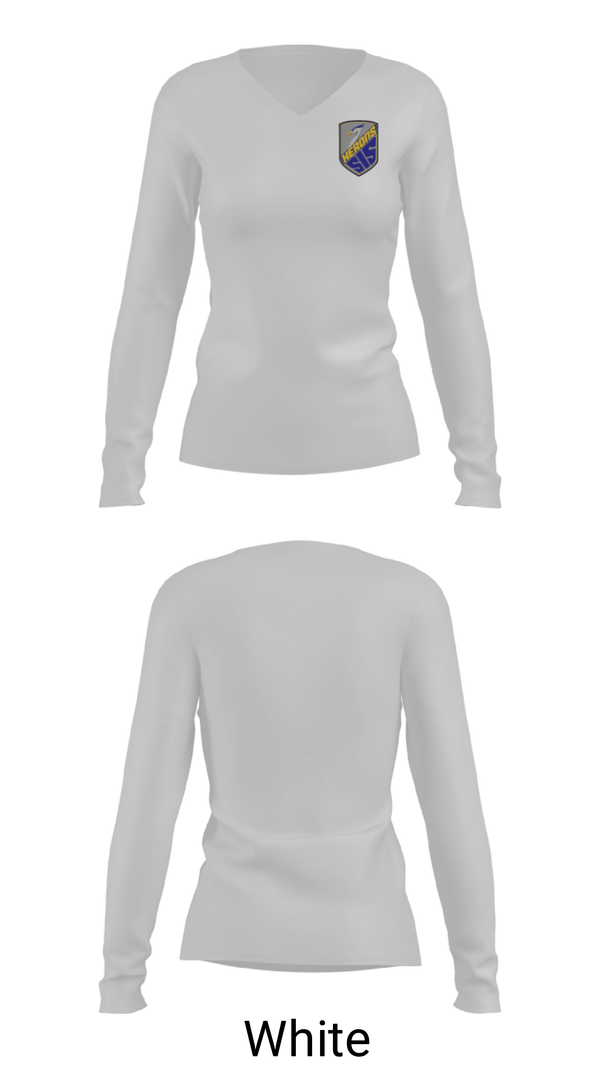 Women's Long Sleeve Vneck Shirt, Somerset Intermediate School, , Teamtime, Team time, sublimation, custom sports apparel, team uniforms, spirit wear, spiritwear, sports uniforms, custom shirts, team store, custom team store, fundraiser sports, apparel fundraiser