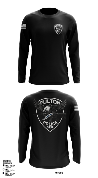 Long Sleeve Performance Shirt, Fulton Police Department, Police, Teamtime, Team time, sublimation, custom sports apparel, team uniforms, spirit wear, spiritwear, sports uniforms, custom shirts, team store, custom team store, fundraiser sports, apparel fundraiser