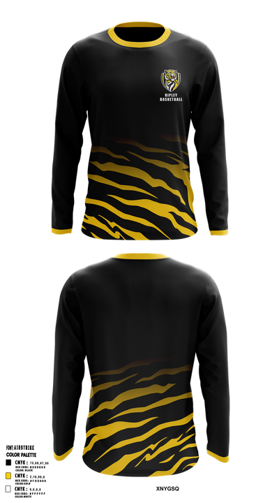 Ripley Middle School Basketball 22825718 Long Sleeve Performance Shirt 1