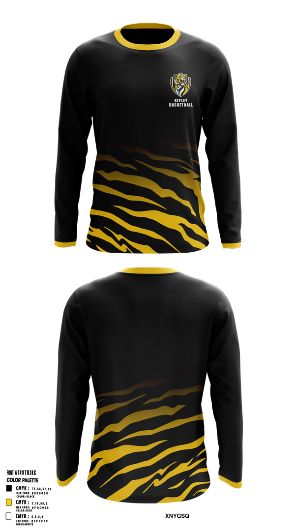 Long Sleeve Performance Shirt, Ripley Middle School Basketball, Men's Basketball, Teamtime, Team time, sublimation, custom sports apparel, team uniforms, spirit wear, spiritwear, sports uniforms, custom shirts, team store, custom team store, fundraiser sports, apparel fundraiser