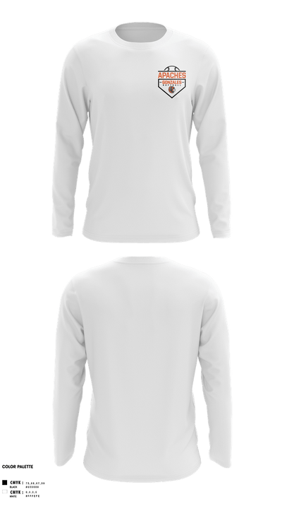 Gonzales High School Softball 86038121 Long Sleeve Performance Shirt 3
