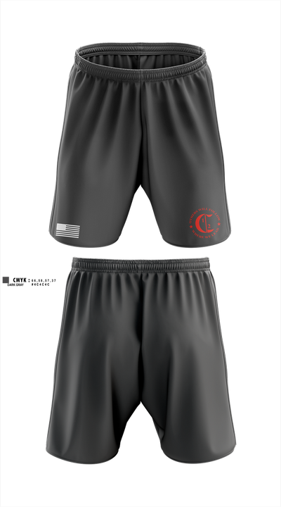 1st Battalion 2nd Marines Charlie Co Veteran 59013691 Athletic Shorts With Pockets - 1